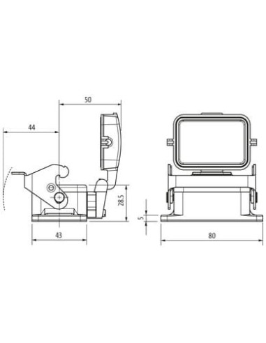Budowa konstrukcji Modlink Heavy B6, IP65 70MH-GADNL-B000010 | Przewody i Złącza | Eshop Dopak | Wszystko dla Przemysłu