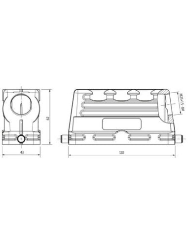 Budowa konstrukcji Modlink Heavy B24, niskoprofilowa, IP65 70MH-GTGNL-A02C000 | Przewody i Złącza | Eshop Dopak | Wszystko dla P