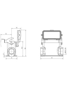 Obudowa Modlink Heavy B16, wysoki profil, IP65, M32 70MH-GSFHL-B02D010 | Przewody i Złącza | Eshop Dopak | Wszystko dla Przemysł 2