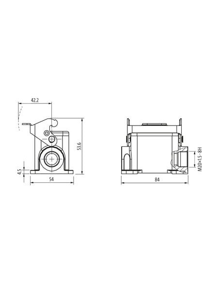 Obudowa Modlink Heavy B6, niski profil, IP65 70MH-GSDNL-B01B000 | Przewody i Złącza | Eshop Dopak | Wszystko dla Przemysłu