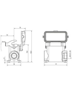 Obudowa Modlink Heavy B10, wysoki profil, IP65, M25 70MH-GSEHL-B01C010 | Przewody i Złącza | Eshop Dopak | Wszystko dla Przemysł 2
