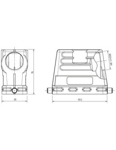 Obudowa Modlink Heavy B16 IP65, zamknięcie zamknięte, M32 70MH-GTFHL-A02D000 | Przewody i Złącza | Eshop Dopak | Wszystko dla Pr 2