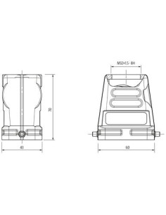 Obudowa Modlink Heavy B6, wysoki profil, IP65 70MH-GTDHL-A01D000 | Przewody i Złącza | Eshop Dopak | Wszystko dla Przemysłu 2