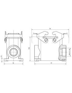Obudowa Modlink Heavy B10 wysoki profil, IP65 70MH-GSEHQ-B01C000 | Przewody i Złącza | Eshop Dopak | Wszystko dla Przemysłu 2