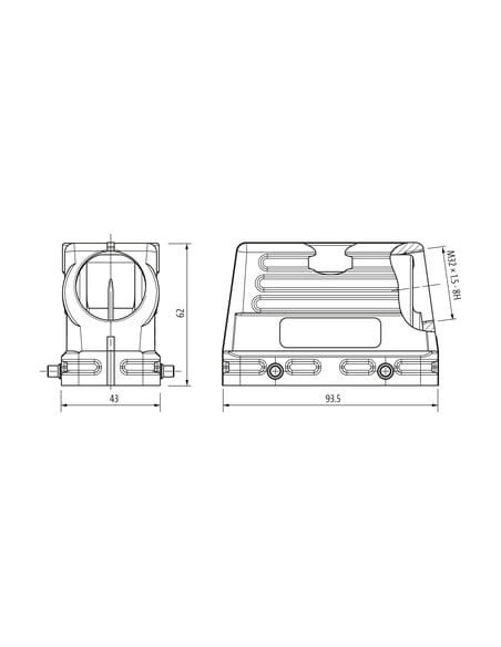 B16 niski profil, IP65 70MH-GTFNQ-A02D000 | Przewody i Złącza | Eshop Dopak | Wszystko dla Przemysłu