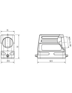Budowa konstrukcji Modlink Heavy A10, niskoprofilowa, IP65, M25 70MH-GTBNL-A02C000 | Przewody i Złącza | Eshop Dopak | Wszystko  2