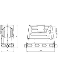 Obudowa Modlink Heavy B16 wysoki profil, IP65, M40 70MH-GTFHL-A02E000 | Przewody i Złącza | Eshop Dopak | Wszystko dla Przemysłu 2
