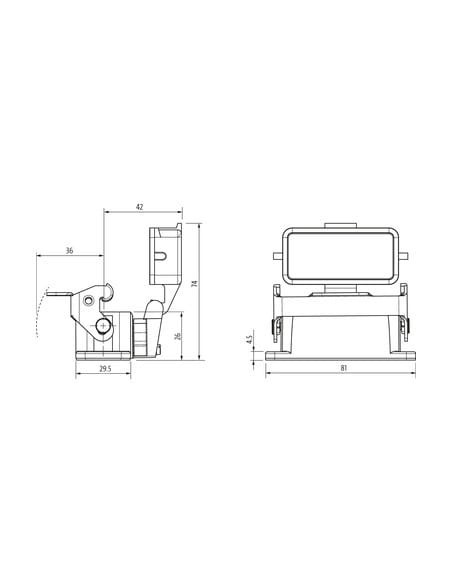 Budowa konstrukcji Modlink Heavy A10, IP65 70MH-GABNL-B000010 | Przewody i Złącza | Eshop Dopak | Wszystko dla Przemysłu