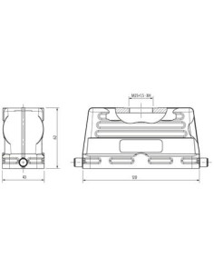 Obudowa Modlink Heavy B24, niski profil, IP65 70MH-GTGNL-A01C000 | Przewody i Złącza | Eshop Dopak | Wszystko dla Przemysłu 2