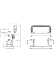 Obudowa Modlink Heavy B24, wysoki profil, IP65 70MH-GSGHL-B02D010 | Przewody i Złącza | Eshop Dopak | Wszystko dla Przemysłu 2