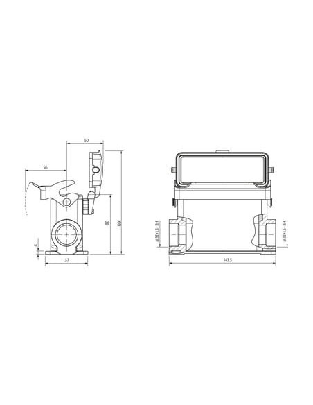 Obudowa Modlink Heavy B24, wysoki profil, IP65 70MH-GSGHL-B02D010 | Przewody i Złącza | Eshop Dopak | Wszystko dla Przemysłu