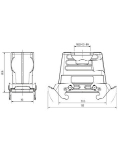 Obudowa Modlink Heavy, wysoki profil, IP65 70MH-GKFHQ-B01D000 | Przewody i Złącza | Eshop Dopak | Wszystko dla Przemysłu 2
