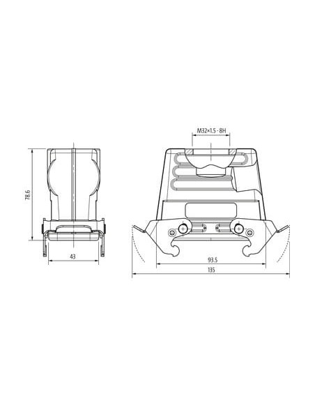 Obudowa Modlink Heavy, wysoki profil, IP65 70MH-GKFHQ-B01D000 | Przewody i Złącza | Eshop Dopak | Wszystko dla Przemysłu