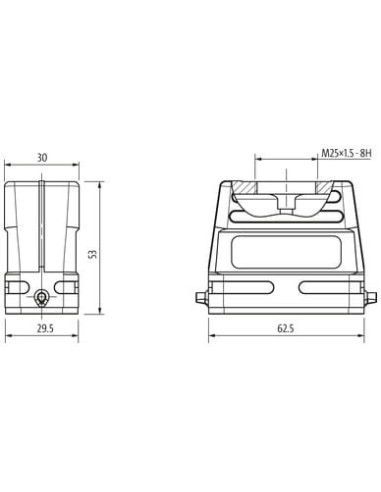 Budowa konstrukcji Modlink Heavy A10, niskoprofilowa, IP65 70MH-GTBNL-A01C000 | Przewody i Złącza | Eshop Dopak | Wszystko dla P