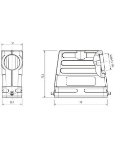Obudowa Modlink Heavy A16 wysoki profil, IP65 70MH-GTCHL-A02C000 | Przewody i Złącza | Eshop Dopak | Wszystko dla Przemysłu 2