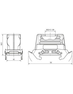 Obudowa Modlink Heavy, niski profil, IP65 70MH-GKFNQ-B01D000 | Przewody i Złącza | Eshop Dopak | Wszystko dla Przemysłu 2