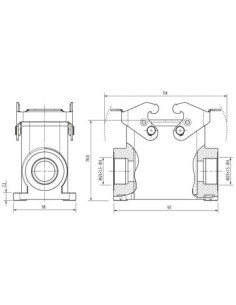 Budowa instalacji Modlink Heavy B10, wysoki profil, IP65, M25 70MH-GSEHQ-B02C000 | Przewody i Złącza | Eshop Dopak | Wszystko dl 2