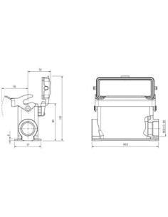 Obudowa Modlink Heavy B24 wysoki profil, IP65, otwarte zamknięcie, 70MH-GSGHL-B01D010 | Przewody i Złącza | Eshop Dopak | Wszyst 2