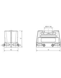 Obudowa Modlink Heavy B10, niski profil, IP65 70MH-GTENQ-A01C000 | Przewody i Złącza | Eshop Dopak | Wszystko dla Przemysłu 2