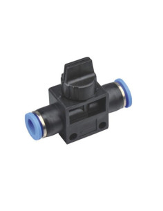 Zawór pneumatyczny wtykowy odcinający redukcyjny z odpowietrzeniem, fi 10-8 mm, tworzywo sztuczne | Hydraulika | Eshop Dopak | W