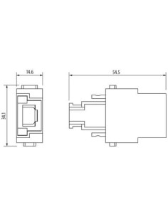 Wkładka Modlink Heavy Modular, RJ45, męska 70MH-MAL10-0010000 | Przewody i Złącza | Eshop Dopak | Wszystko dla Przemysłu 2