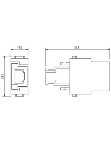 Wkładka Modlink Heavy Modular, RJ45, męska 70MH-MAL10-0010000 | Przewody i Złącza | Eshop Dopak | Wszystko dla Przemysłu