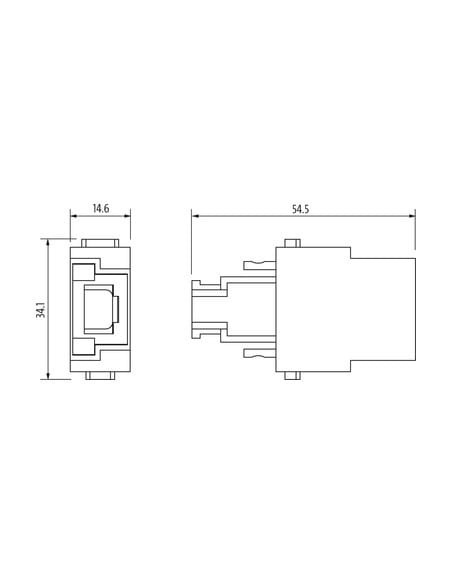 Wkładka Modlink Heavy Modular, RJ45, męska 70MH-MAL10-0010000 | Przewody i Złącza | Eshop Dopak | Wszystko dla Przemysłu