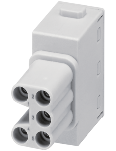 Wkładka wydania Modlink Heavy żeńska, 5-polowa, Push-in, 400V, 16A 70MH-MAC1P-0050402 | Przewody i Złącza | Eshop Dopak | Wszyst