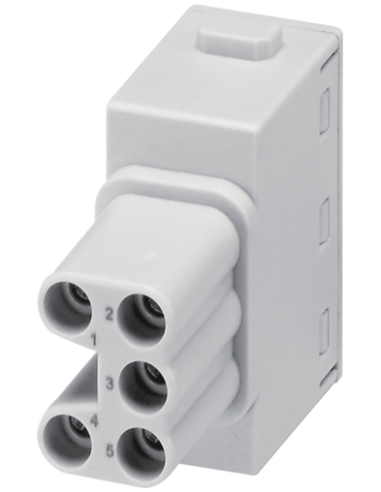Wkładka wydania Modlink Heavy żeńska, 5-polowa, Push-in, 400V, 16A 70MH-MAC1P-0050402 | Przewody i Złącza | Eshop Dopak | Wszyst