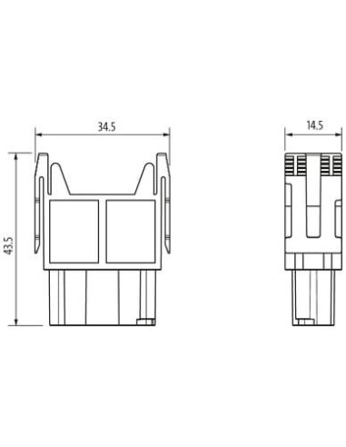 Wkład Modlink Heavy Modular, żeński, 12-polowy 70MH-MAC1C-0120801 | Przewody i Złącza | Eshop Dopak | Wszystko dla Przemysłu