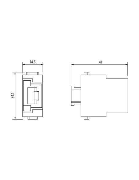 Wkładka Modlink Heavy Modular, RJ45, męska 70MH-MAL10-0000000 | Przewody i Złącza | Eshop Dopak | Wszystko dla Przemysłu