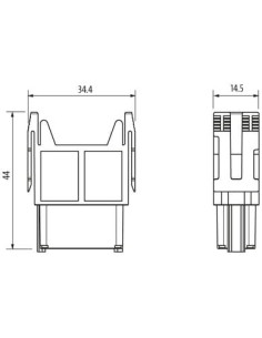 Wkładka Modlink Heavy Modular, żeńska, 17-polowa, 160V, 10A 70MH-MAC1C-0170201 | Przewody i Złącza | Eshop Dopak | Wszystko dla  2