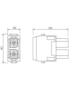 Wkład Modlink Heavy Modular, żeński, 2-polowy 70MH-MAC1A-0020703 | Przewody i Złącza | Eshop Dopak | Wszystko dla Przemysłu 2
