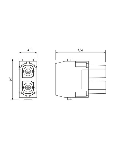 Wkład Modlink Heavy Modular, żeński, 2-polowy 70MH-MAC1A-0020703 | Przewody i Złącza | Eshop Dopak | Wszystko dla Przemysłu