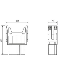 Wkładka Modlink Heavy Modular, żeńska, 8-polowa, 400V, 16A 70MH-MAC1C-0080402 | Przewody i Złącza | Eshop Dopak | Wszystko dla P 2