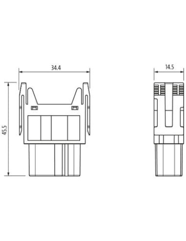 Wkładka Modlink Heavy Modular, żeńska, 8-polowa, 400V, 16A 70MH-MAC1C-0080402 | Przewody i Złącza | Eshop Dopak | Wszystko dla P