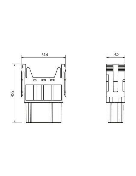 Wkład Modlink Heavy Modular żeński, 6-polowy 70MH-MAC1C-0060502 | Przewody i Złącza | Eshop Dopak | Wszystko dla Przemysłu