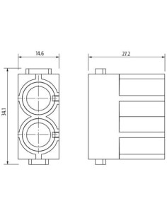 Wkładka Modlink Heavy Modular, pneumatyczna, żeńska/męska, 2-polowa 70MH-MAP10-0020000 | Przewody i Złącza | Eshop Dopak | Wszys 2