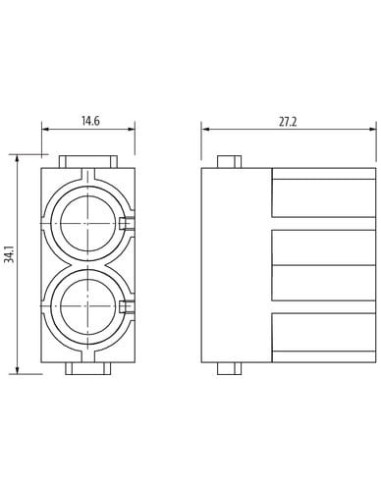 Wkładka Modlink Heavy Modular, pneumatyczna, żeńska/męska, 2-polowa 70MH-MAP10-0020000 | Przewody i Złącza | Eshop Dopak | Wszys
