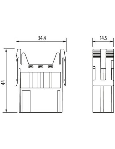 Wkładka Modlink Heavy Modular, męska, 6-polowa, 500V, 16A 70MH-MAB1C-0060502 | Przewody i Złącza | Eshop Dopak | Wszystko dla Pr
