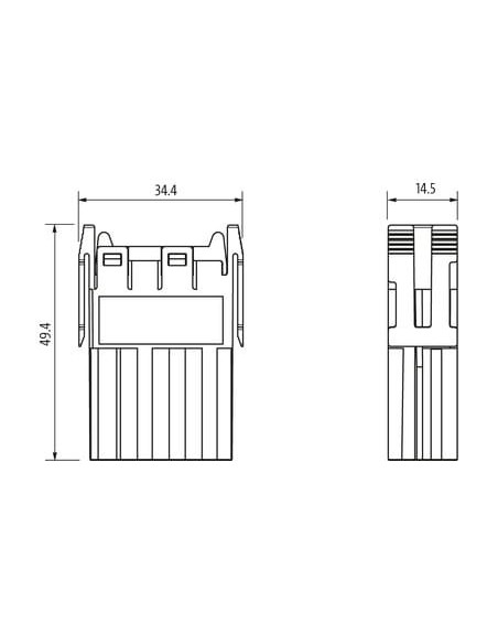 Wkładka Modlink Heavy męska, 4-polowa, 830V, 40A 70MH-MAB1C-0040603 | Przewody i Złącza | Eshop Dopak | Wszystko dla Przemysłu