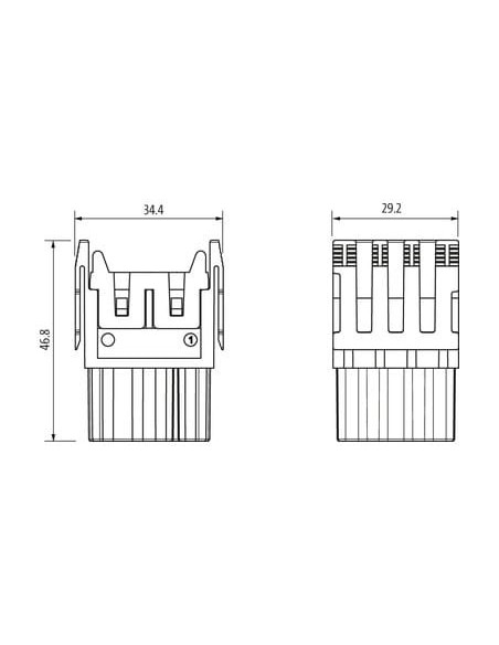 Wkładka Modlink Heavy Modular, żeńska, 20-polowa, 500V, 16A 70MH-MAC1C-0200502 | Przewody i Złącza | Eshop Dopak | Wszystko dla 
