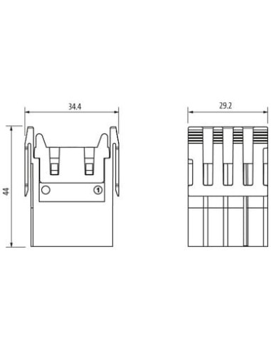 Wkładka Modlink Heavy Modular, męska, 20-polowa, 500V, 16A 70MH-MAB1C-0200502 | Przewody i Złącza | Eshop Dopak | Wszystko dla P