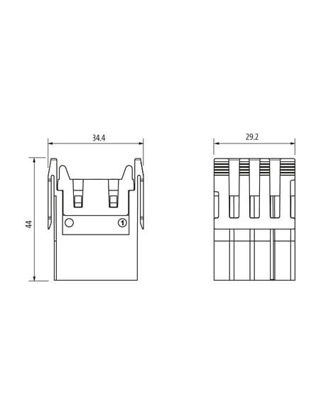Wkładka Modlink Heavy Modular, męska, 20-polowa, 500V, 16A 70MH-MAB1C-0200502 | Przewody i Złącza | Eshop Dopak | Wszystko dla P