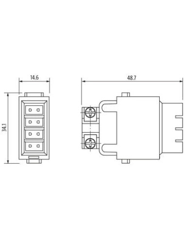 Wkład Modlink Heavy Modular - moduł Gigabit, żeński 70MH-MAI1C-0000000 | Przewody i Złącza | Eshop Dopak | Wszystko dla Przemysł