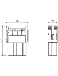 Wkładka Modlink Heavy żeńska 4-polowa 830V, 40A 70MH-MAC1C-0040603 | Przewody i Złącza | Eshop Dopak | Wszystko dla Przemysłu 2