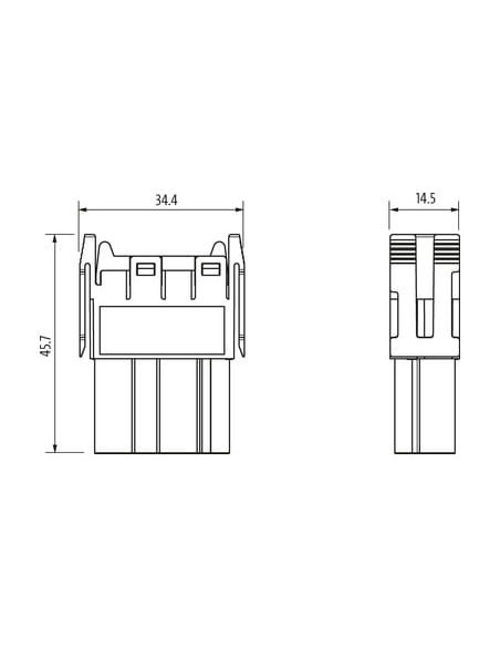 Wkładka Modlink Heavy żeńska 4-polowa 830V, 40A 70MH-MAC1C-0040603 | Przewody i Złącza | Eshop Dopak | Wszystko dla Przemysłu