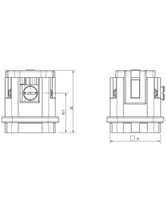 Wkładka księgowa Modlink Heavy męski A3 3-polowa, 400V, 10A 70MH-ES003-AS02010 | Przewody i Złącza | Eshop Dopak | Wszystko dla  2