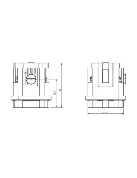 Wkładka księgowa Modlink Heavy męski A3 3-polowa, 400V, 10A 70MH-ES003-AS02010 | Przewody i Złącza | Eshop Dopak | Wszystko dla 