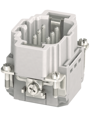 Wkładka konstytucyjna Modlink Heavy B6 męski, 6-polowa, Push-in, 500V, 16A 70MH-ES006-DP03020 | Przewody i Złącza | Eshop Dopak 